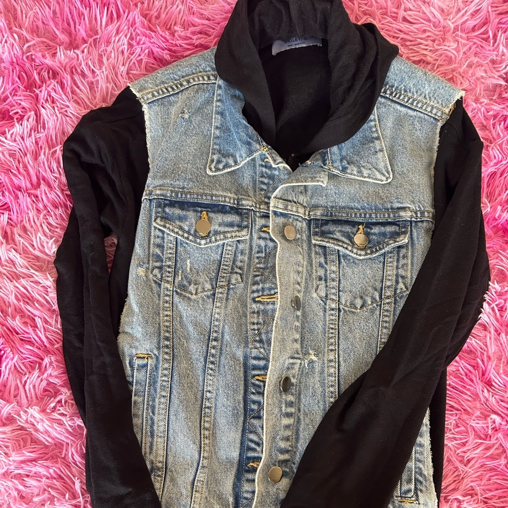 Hooded Jean jacket
